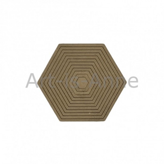 Art-Is-Anne - Chipboard «Multi hexagone-1»12 pcs